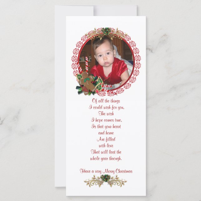 Christmas Photo Rack Card (Front)