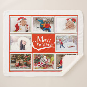 Christmas Photo Sherpa Blanket