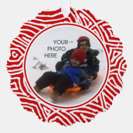 Christmas Photo Tree Decoration Card