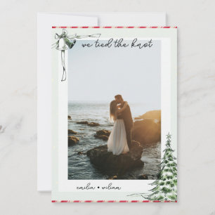 Christmas Photo Wedding Elopement Announcement