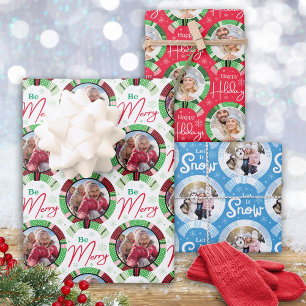 Christmas Photo Wrapping Paper Sheet