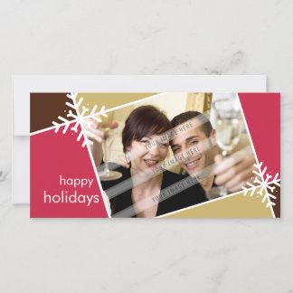 CHRISTMAS PHOTOCARD :: modernista snowflake L1 Holiday Card