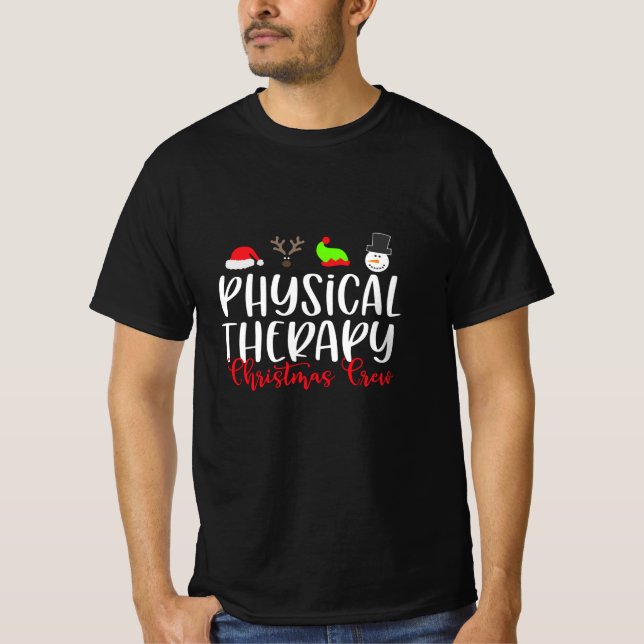 Christmas Physical therapy, crew T-Shirt (Front)