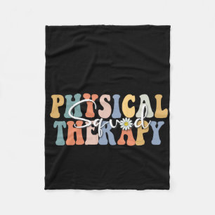 Christmas Physical Therapy Pt Squad Pediatric Ther Fleece Blanket