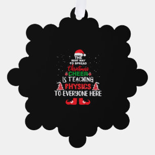 Christmas Physics Teachers , Christmas Teacher Tree Decoration Card