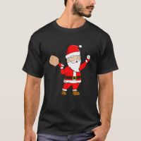 Christmas Pickle Ball Paddleball Player Santa Pick