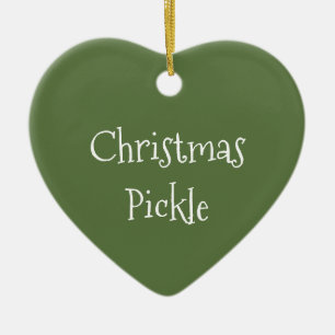 Christmas Pickle Ceramic Tree Decoration