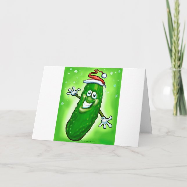 Christmas Pickle Holiday Card (Front)