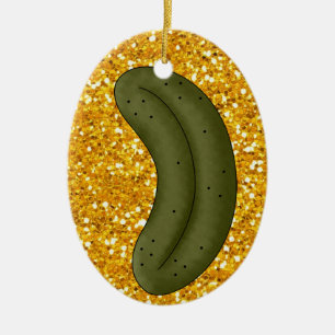 Christmas Pickle Legend Ceramic Tree Decoration