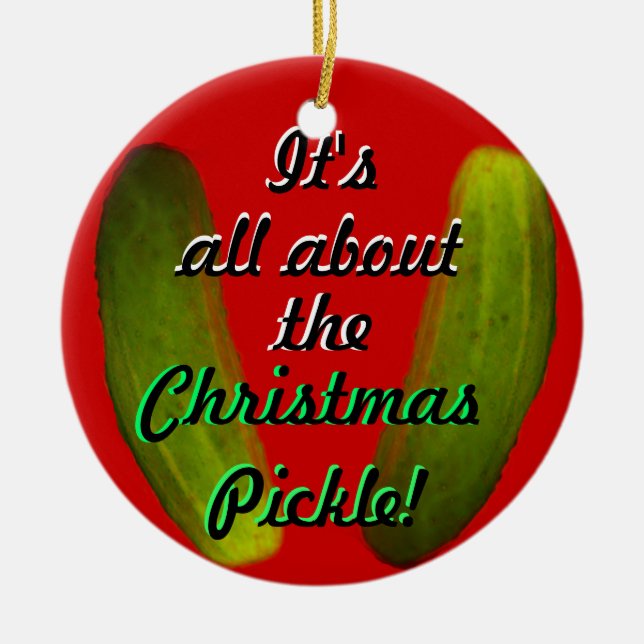 Christmas Pickle Ornament (Front)