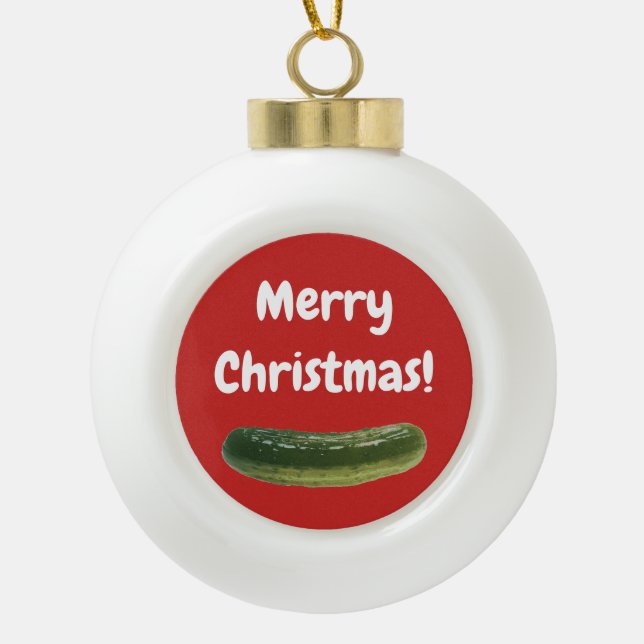 Christmas Pickle Ornament for the Christmas Tree (Front)