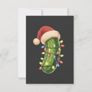 Christmas Pickle Pickle In Xmas Light Pickle  Card