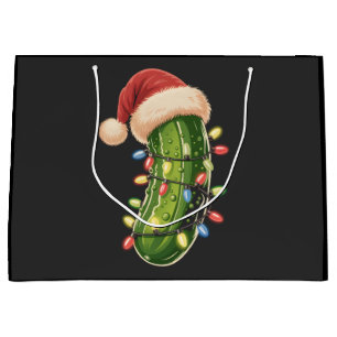 Christmas Pickle Pickle In Xmas Light Pickle  Large Gift Bag