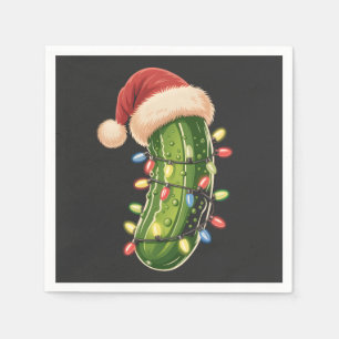 Christmas Pickle Pickle In Xmas Light Pickle  Napkin