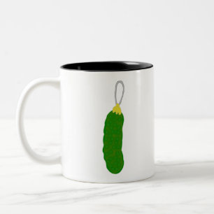 Christmas Pickle Two-Tone Coffee Mug