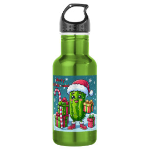 Christmas Pickle with Gifts 532 Ml Water Bottle