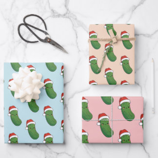 Christmas Pickle Wrapping Paper Sheet