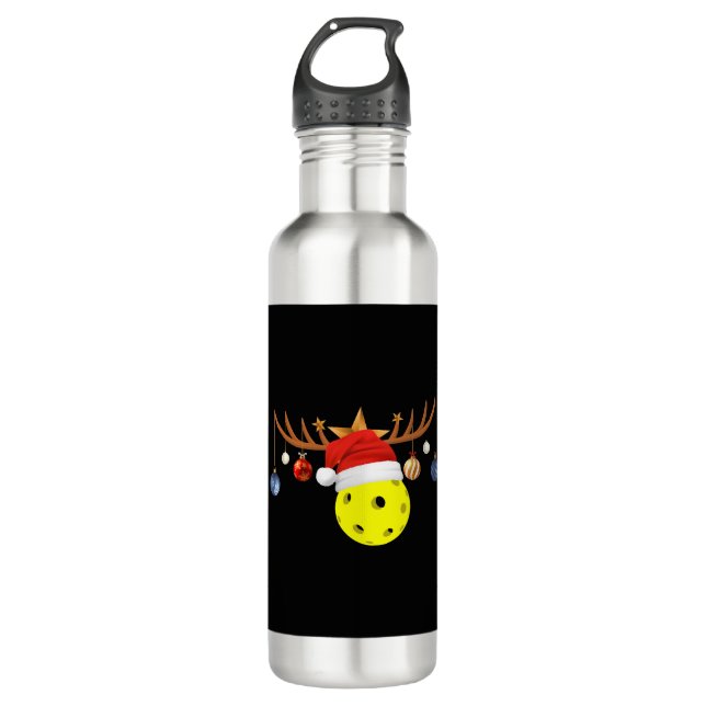 Christmas Pickleball 0 710 Ml Water Bottle (Front)