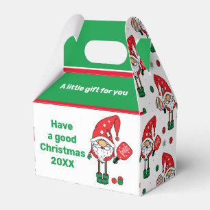 Christmas pickleball  Santa gable Favour Box