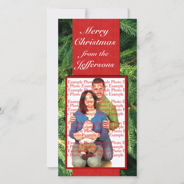 Christmas Picture Custom Photo Template (Front)