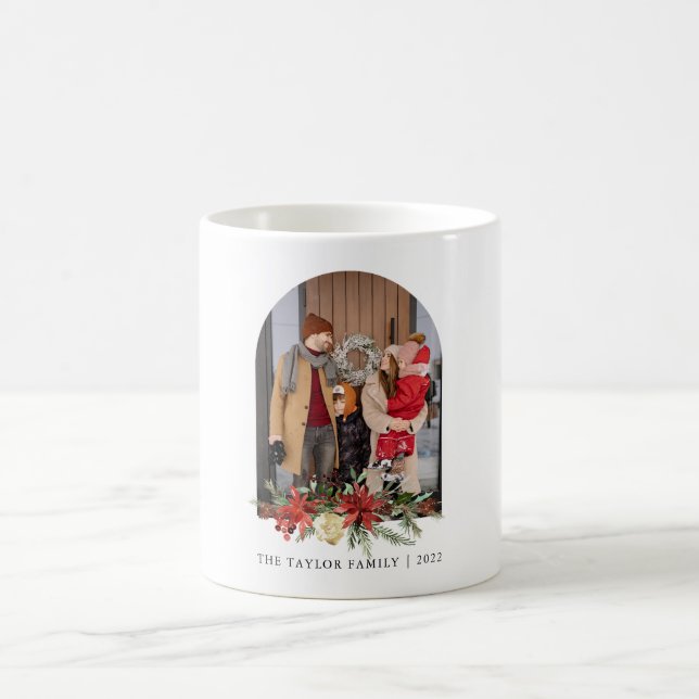 Christmas Picture Family Mug, Photo Mug Holiday (Center)