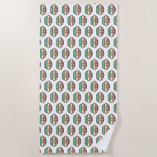 christmas pie beach towel