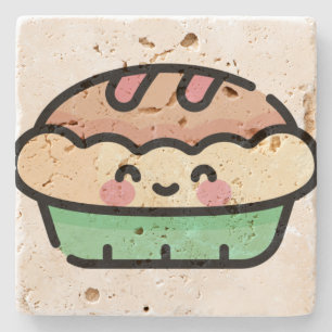 christmas pie stone coaster