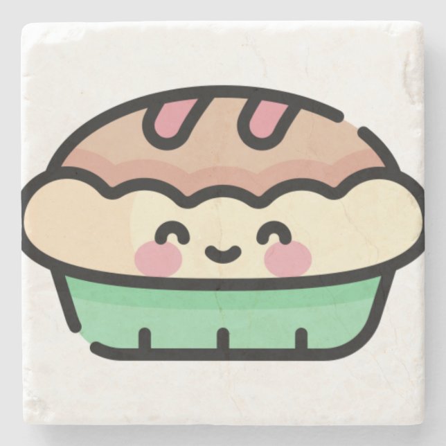 christmas pie stone coaster (Front)