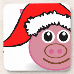 christmas pig coaster