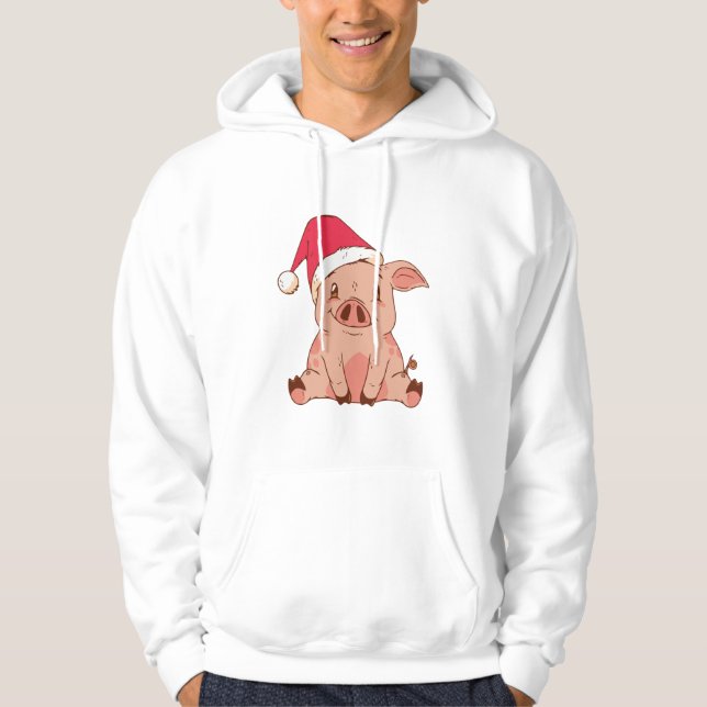 CHRISTMAS PIG HOODIE (Front)