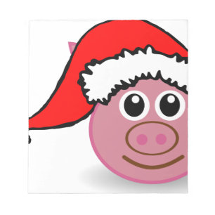 christmas pig notepad