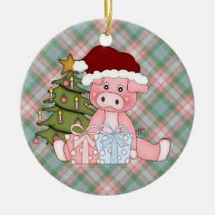 Christmas Pig Ornament