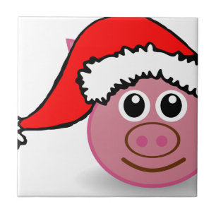 christmas pig tile