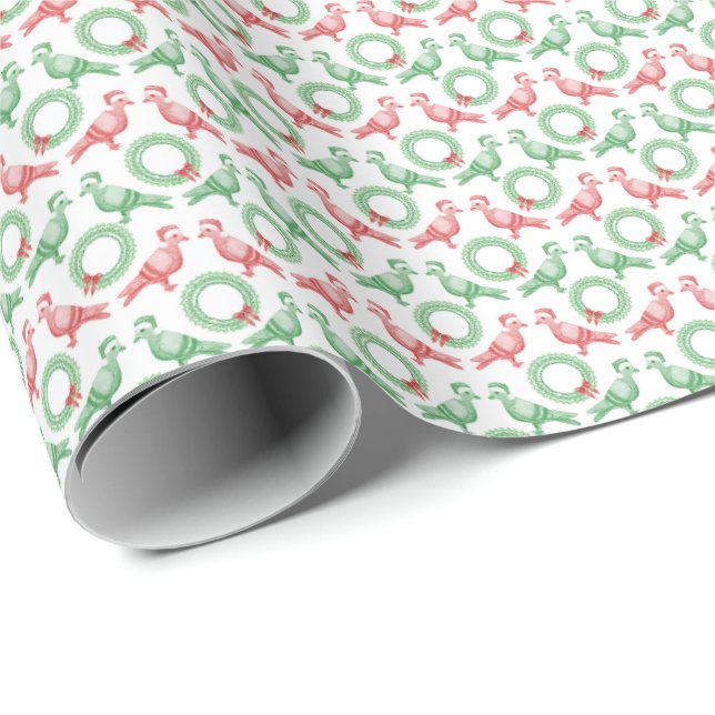 Christmas Pigeon Wrapping Paper (Roll Corner)