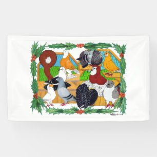 Christmas Pigeons Banner