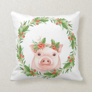 Christmas Piggy Pillow