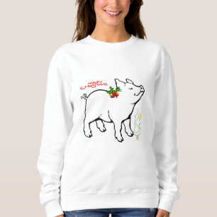 "CHRISTMAS PIGGY" WOMEN'S SWEATSHIRT