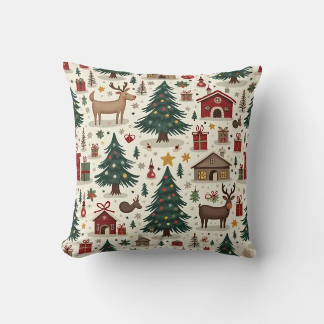 christmas pillow cushion. (Front)