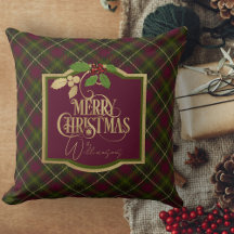 Christmas Pillows Merry Christmas Throw Pillow