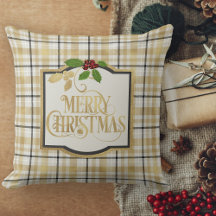 Christmas Pillows Merry Christmas Throw Pillow