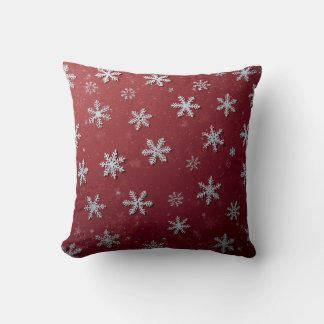 Christmas pillows with snowflakes