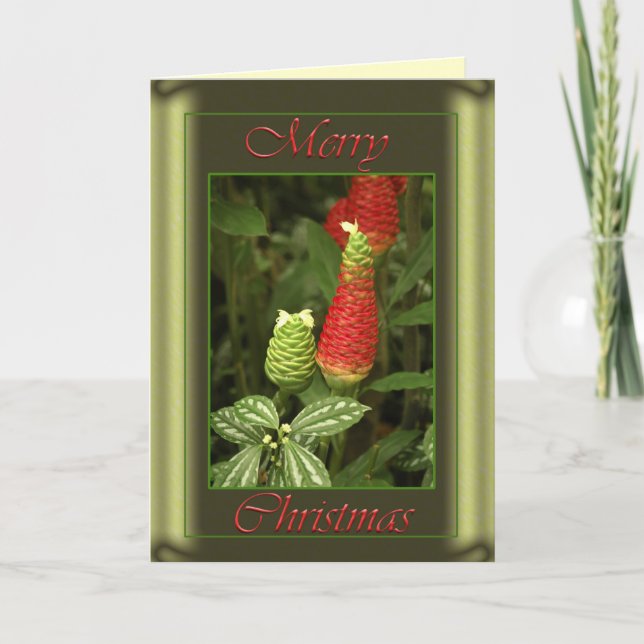 Christmas Pine Cone Card (Front)