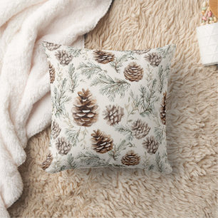 Christmas Pine Cones Cushion