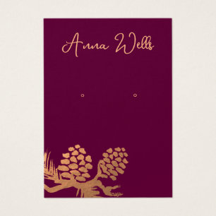 Christmas Pine Cones  Earring 