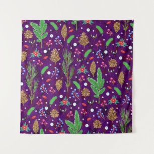 Christmas Pine Cones: Festive Seamless Tapestry