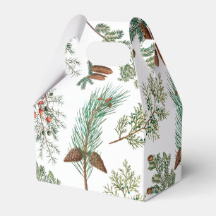 Christmas Pine Conifer Forest Festive  Favour Box
