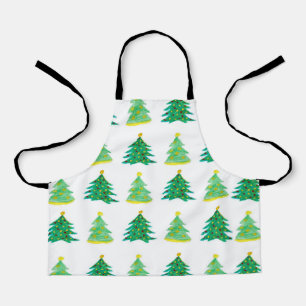 Christmas Pine Pattern Apron