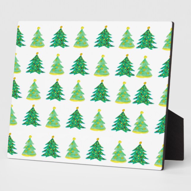 Christmas Pine Pattern Plaque (Side)