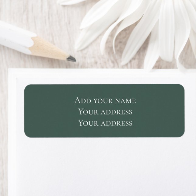Christmas Pine Sage Evergreen Return Address (Insitu)
