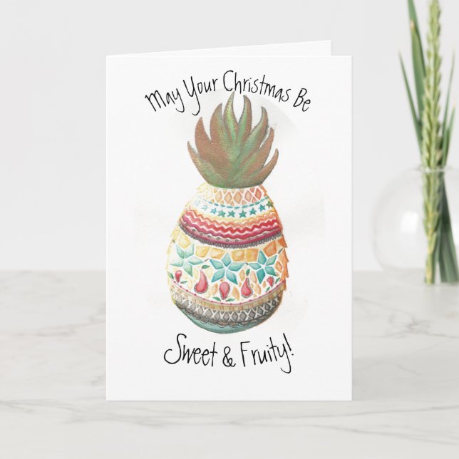 Christmas Pineapple Card 2 (Front)